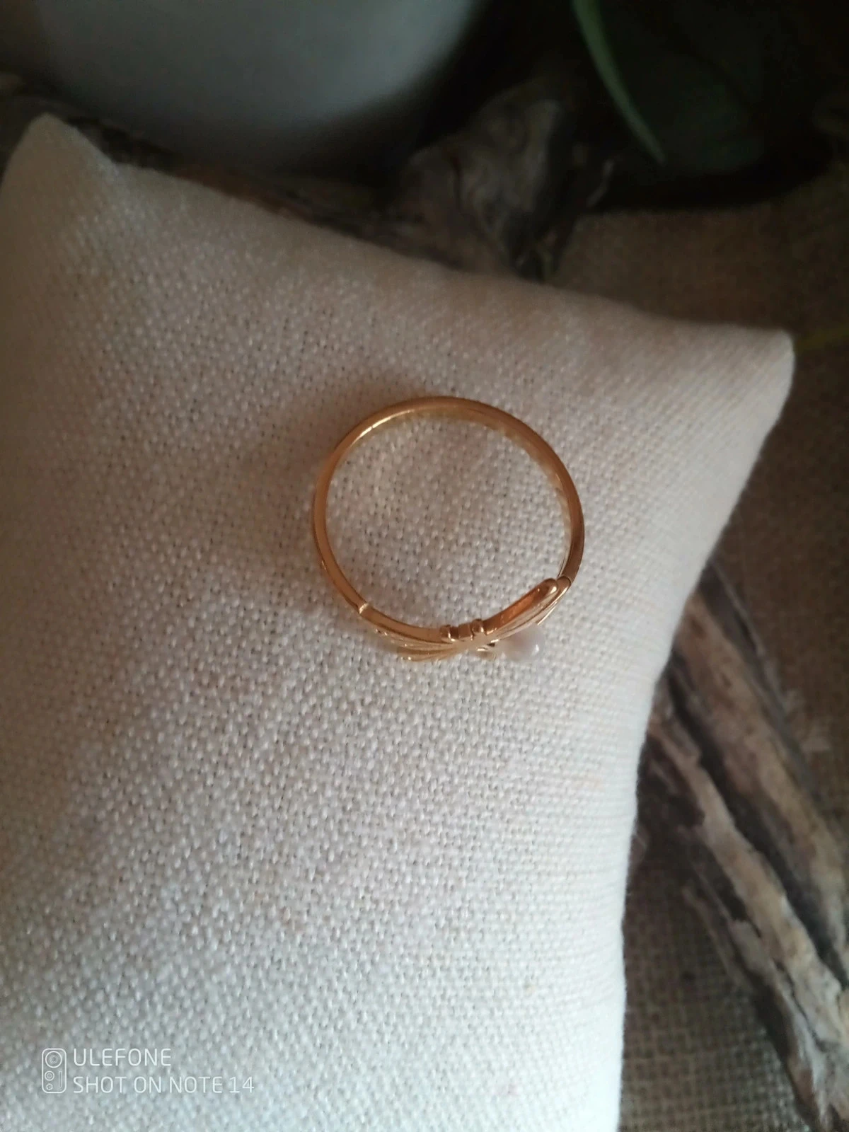 Bague libellule et perle de nacre – photo 3